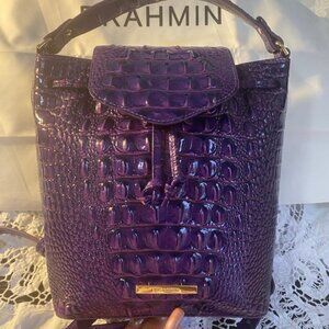 SOLD Brahmin - Kendall Mini Backpack - Royal Purple – EUC